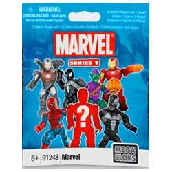 MEGA BLOKS 91248U non  NHÂN VẬT HÀNH ĐỘNG THU NHỎ SERIES 1 CỦA MARVEL bộ đồ chơi xếp lắp ráp ghép mô hình Marvel Super Heroes MARVEL MICRO ACTION FIGURES - SERIES 1 Siêu Anh Hùng Marvel
