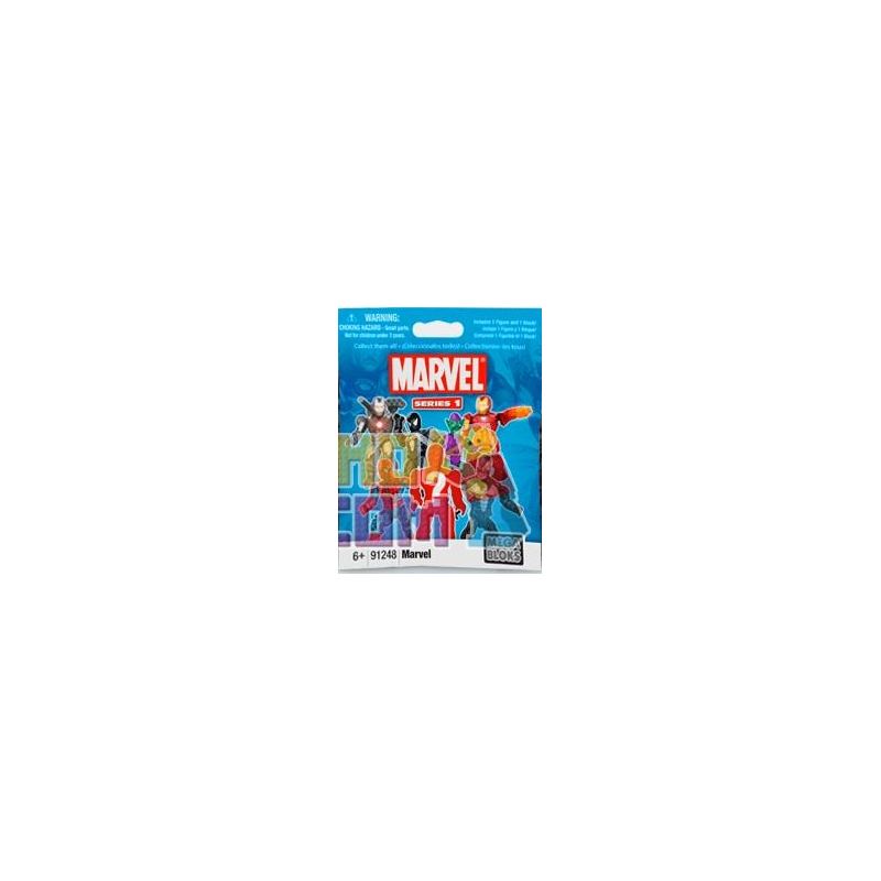 MEGA BLOKS 91248U non  NHÂN VẬT HÀNH ĐỘNG THU NHỎ SERIES 1 CỦA MARVEL bộ đồ chơi xếp lắp ráp ghép mô hình Marvel Super Heroes MARVEL MICRO ACTION FIGURES - SERIES 1 Siêu Anh Hùng Marvel