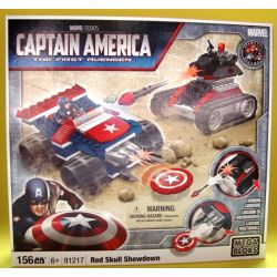 MEGA BLOKS 91217 non  CUỘC ĐỌ SỨC CỦA RED SKULL bộ đồ chơi xếp lắp ráp ghép mô hình Marvel Super Heroes RED SKULL SHOWDOWN Siêu Anh Hùng Marvel 156 khối