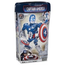 MEGA BLOKS 91212 non  ĐỘI TRƯỞNG MỸ bộ đồ chơi xếp lắp ráp ghép mô hình Marvel Super Heroes TECHBOT Siêu Anh Hùng Marvel 48 khối
