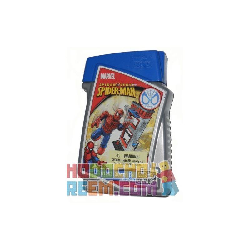 MEGA BLOKS 91203 non  XE ĐƯA ĐÓN THÀNH PHỐ SPIDERMAN bộ đồ chơi xếp lắp ráp ghép mô hình City CITY SWING 30 khối