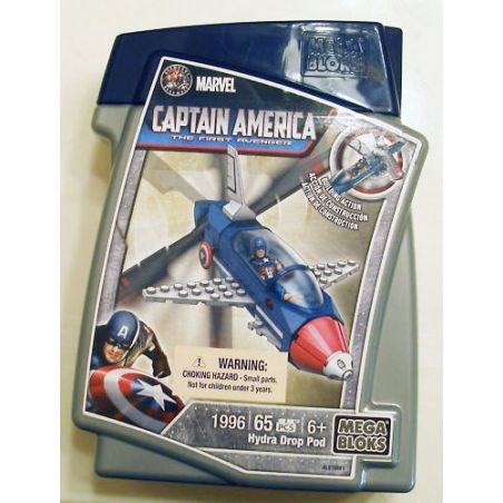 MEGA BLOKS 1996 non  CHÍN RẮN RỖNG UỐN bộ đồ chơi xếp lắp ráp ghép mô hình Movie & Game HYDRA DROP POD Phim Và Trò Chơi 65 khối