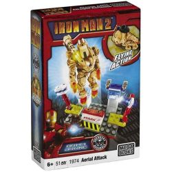 MEGA BLOKS 1974 non  CUỘC TẤN CÔNG TRÊN KHÔNG CỦA ROBOT MẶT ĐẤT bộ đồ chơi xếp lắp ráp ghép mô hình Movie & Game GROUND ASSAULT DRONE AERIAL ATTACK Phim Và Trò Chơi 51 khối