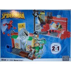 MEGA BLOKS 2096 non  MARVEL 2 TRONG 1 bộ đồ chơi xếp lắp ráp ghép mô hình Marvel Super Heroes MARVEL 2-IN-1 Siêu Anh Hùng Marvel 84 khối