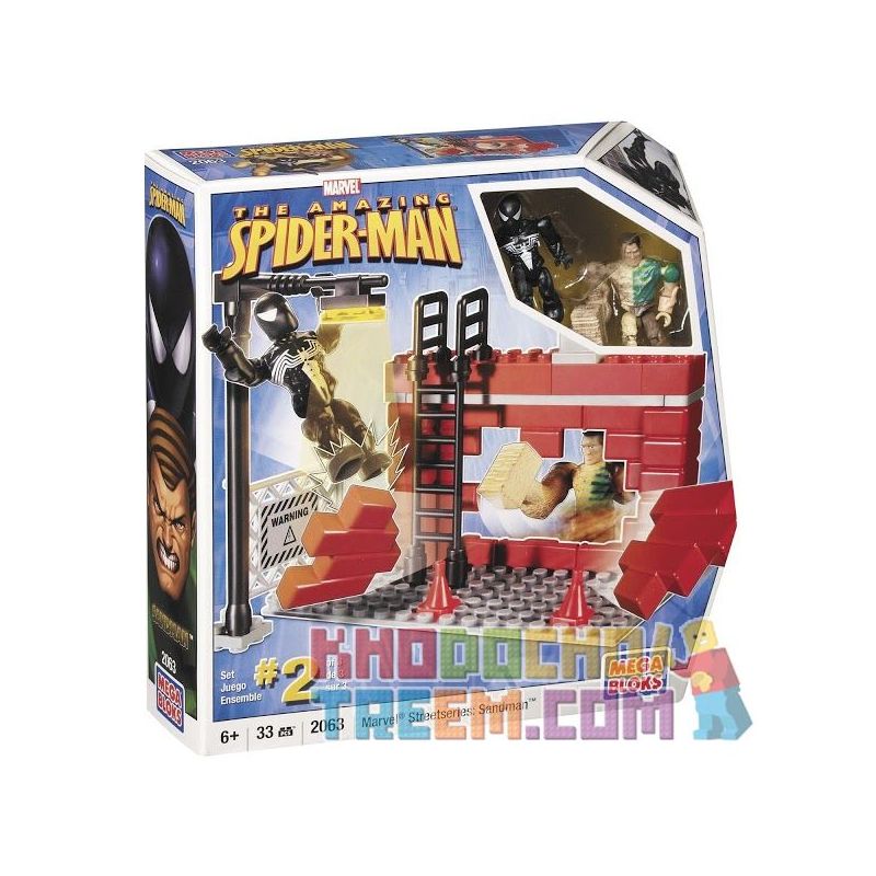 MEGA BLOKS 2063 non  NGƯỜI CÁT bộ đồ chơi xếp lắp ráp ghép mô hình Movie & Game SANDMAN Phim Và Trò Chơi 33 khối