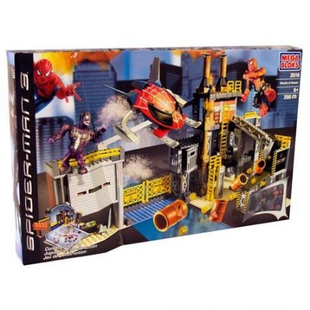 MEGA BLOKS 2016 non  ĐƯỜNG NỌC ĐỘC bộ đồ chơi xếp lắp ráp ghép mô hình Street STREETS OF VENOM Đường Phố 165 khối