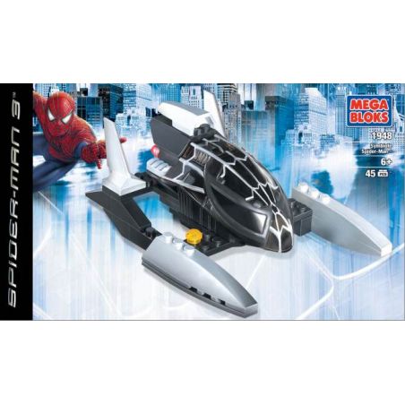 MEGA BLOKS 1948 non  NGƯỜI NHỆN TRUYỆN TRANH bộ đồ chơi xếp lắp ráp ghép mô hình Spider-Man SYMBIOTE SPIDER-MAN 45 khối