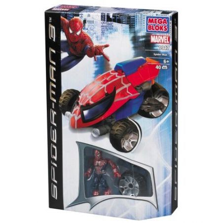 MEGA BLOKS 1947 non  MÔ TÔ TẤN CÔNG BA BÁNH bộ đồ chơi xếp lắp ráp ghép mô hình Movie & Game THREE-WHEELER ATTACK BIKE Phim Và Trò Chơi 44 khối