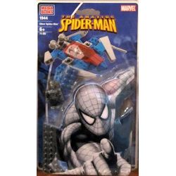 MEGA BLOKS 1944 non  NGƯỜI NHỆN BẠC bộ đồ chơi xếp lắp ráp ghép mô hình Spider-Man SILVER SPIDER-MAN 70 khối