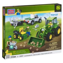 MEGA BLOKS 80807 non  PHI HÀNH ĐOÀN bộ đồ chơi xếp lắp ráp ghép mô hình City GROUNDSKEEPING CREW Thành Phố 310 khối