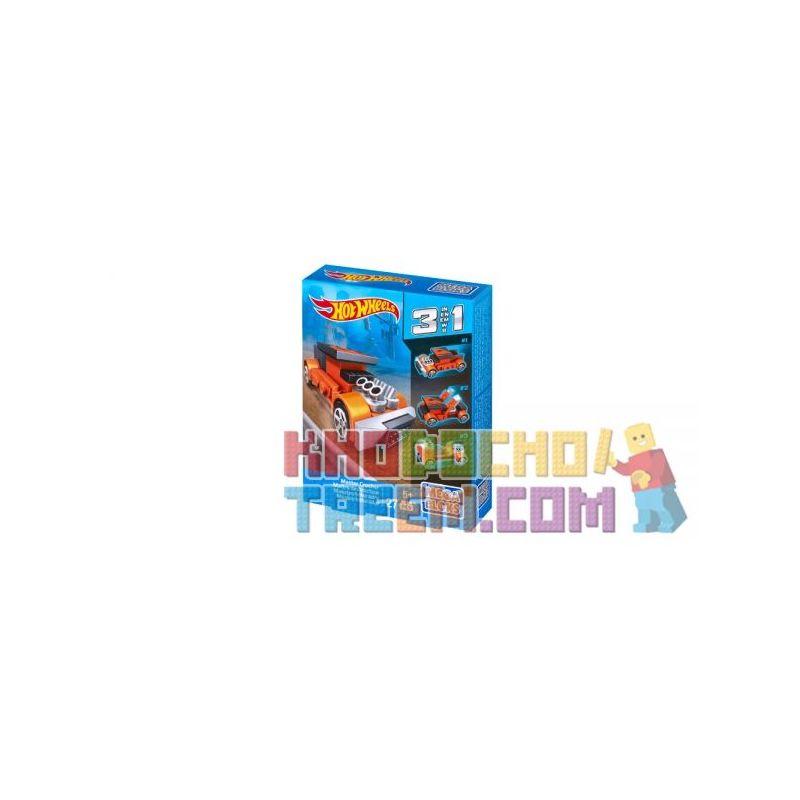 MEGA BLOKS CNH41 non  MASTER CRUSHER ™ bộ đồ chơi xếp lắp ráp ghép mô hình Mini Racing Pacemaker MASTER CRUSHER™ Đua Xe Mini 27 khối