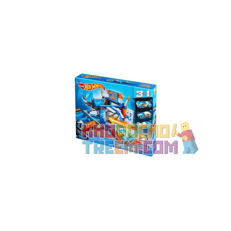 MEGA BLOKS CNF44 non  CAR WASH ATTACK ™ bộ đồ chơi xếp lắp ráp ghép mô hình Mini Racing Pacemaker CAR WASH ATTACK™ Đua Xe Mini 177 khối