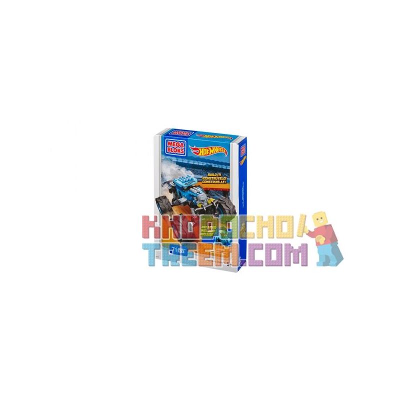 MEGA BLOKS 91777 non  XE TẢI QUÁI VẬT BAJA BONE SHAKER ™ bộ đồ chơi xếp lắp ráp ghép mô hình Mini Racing Pacemaker BAJA BONE SHAKER™ MONSTER TRUCK Đua Xe Mini 71 khối