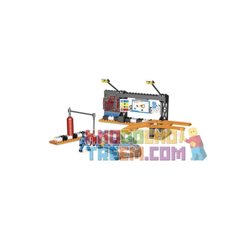 MEGA BLOKS 91722 non  SPEED ​​RACER PIT STOP bộ đồ chơi xếp lắp ráp ghép mô hình Mini Racing Pacemaker SPEED RACER PIT STOP Đua Xe Mini