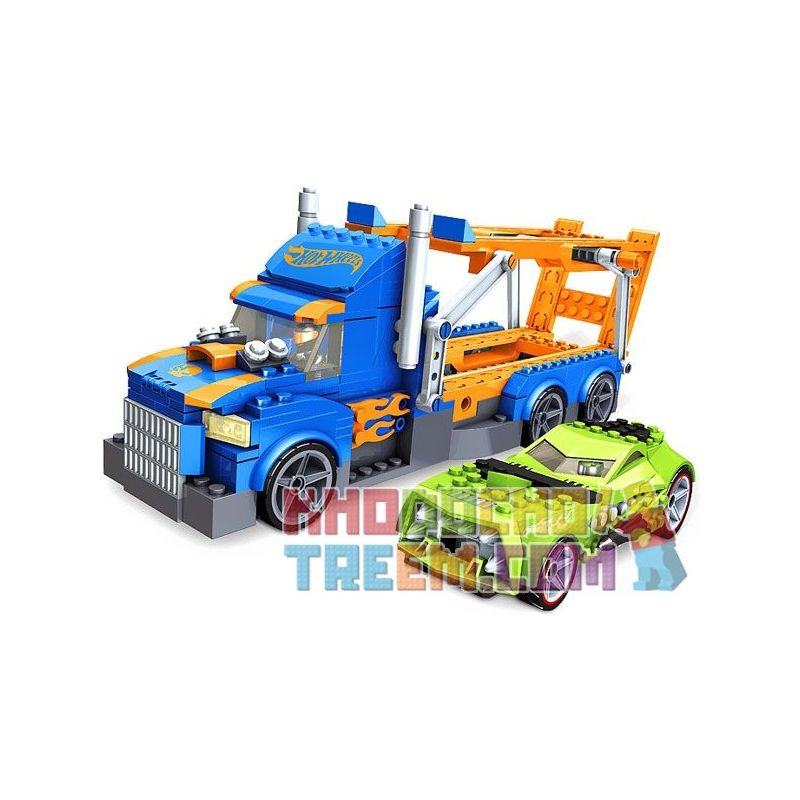 MEGA BLOKS 91718 non  NHÀ GIÀN ĐẶC VỤ ĐÔ THỊ bộ đồ chơi xếp lắp ráp ghép mô hình Mini Racing Pacemaker URBAN AGENT STUNT RIG Đua Xe Mini 258 khối
