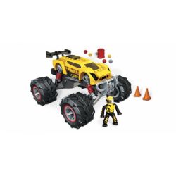 MEGA BLOKS 91712 non  XE TẢI QUÁI VẬT SUPER BLITZEN ™ bộ đồ chơi xếp lắp ráp ghép mô hình Mini Racing Pacemaker SUPER BLITZEN™ MONSTER TRUCK Đua Xe Mini 87 khối