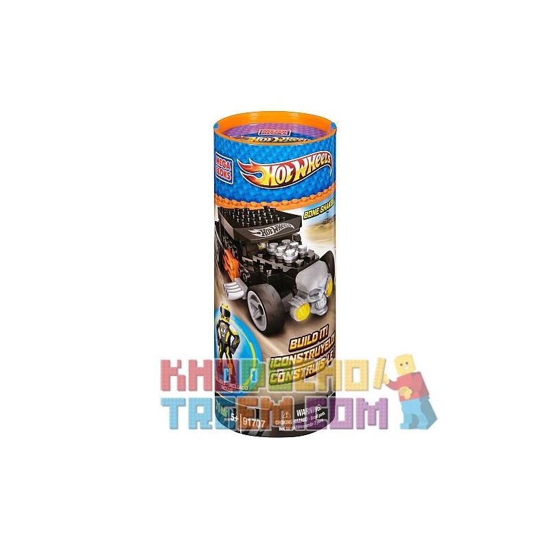 MEGA BLOKS 91707 non  MÁY LẮC XƯƠNG bộ đồ chơi xếp lắp ráp ghép mô hình Mini Racing Pacemaker BONE SHAKER Đua Xe Mini 71 khối