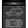 SHENZHEN RAEL ENTERTAINMENT LE-J908 J908 LEJ908 non  LUJI GUARD. bộ đồ chơi xếp lắp ráp ghép mô hình  LANDROVER DEFENDER Kỹ Thuật Công Nghệ Cao Mô Hình Phương Tiện 2126 khối