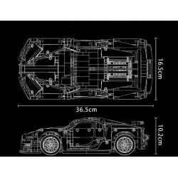 SHENZHEN RAEL ENTERTAINMENT 50028 non  BUGATTI CHIRON. bộ đồ chơi xếp lắp ráp ghép mô hình  Kỹ Thuật Công Nghệ Cao Mô Hình Phương Tiện 1233 khối