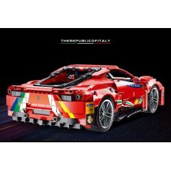 SHENZHEN RAEL ENTERTAINMENT 50026 non  XE THỂ THAO FERRARI 488 MÀU ĐỎ bộ đồ chơi xếp lắp ráp ghép mô hình  Kỹ Thuật Công Nghệ Cao Mô Hình Phương Tiện 1247 khối
