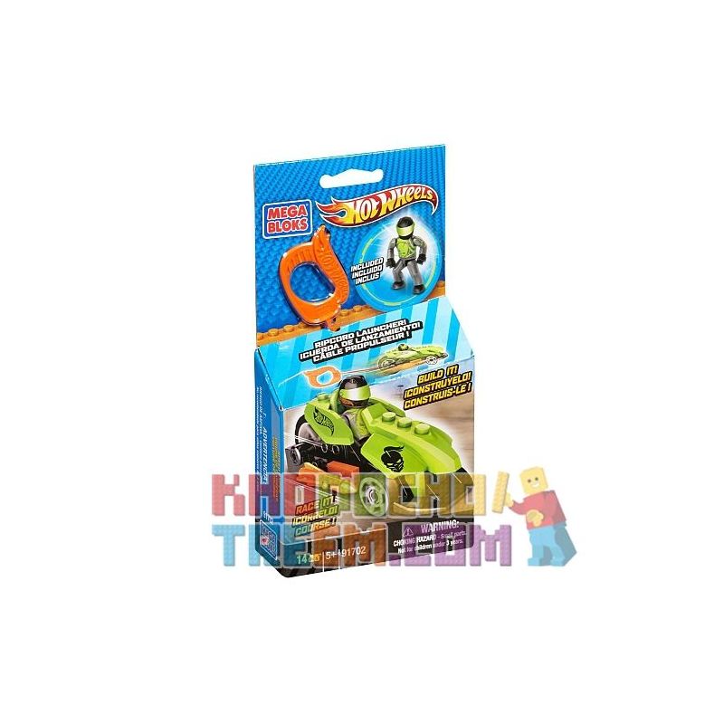 MEGA BLOKS 91702 non  TAY ĐUA TỐC ĐỘ (XANH LÁ CÂY) bộ đồ chơi xếp lắp ráp ghép mô hình Mini Racing Pacemaker SPEED RACER (GREEN) Đua Xe Mini 14 khối