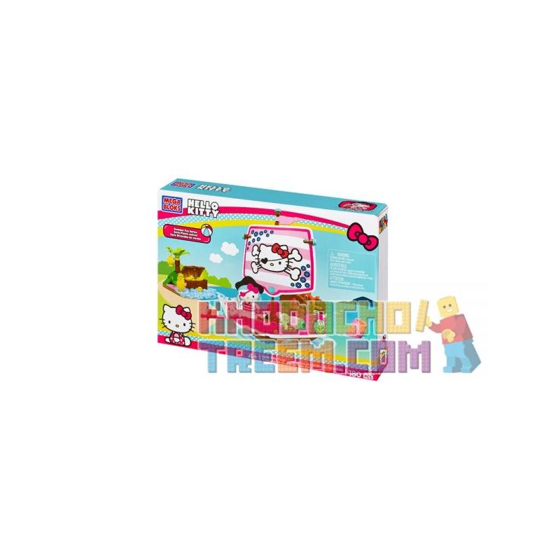 MEGA BLOKS CND59 non  VỊNH CƯỚP BIỂN bộ đồ chơi xếp lắp ráp ghép mô hình Hello Kitty PIRATE COVE 180 khối