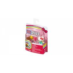 MEGA BLOKS CND55 non  QUÁN NƯỚC TRÁI CÂY bộ đồ chơi xếp lắp ráp ghép mô hình Hello Kitty JUICE BAR 17 khối