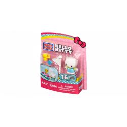 MEGA BLOKS 10966 non  BỤC bộ đồ chơi xếp lắp ráp ghép mô hình Hello Kitty PODIUM 16 khối