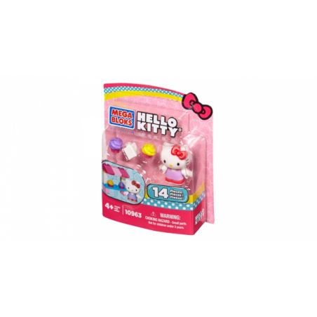 MEGA BLOKS 10963 non  BÁNH CUPCAKE bộ đồ chơi xếp lắp ráp ghép mô hình Hello Kitty CUPCAKES 14 khối