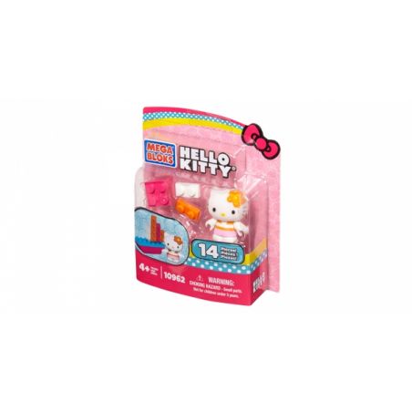 MEGA BLOKS 10962 non  CHIẾC PHÀ bộ đồ chơi xếp lắp ráp ghép mô hình Hello Kitty BOAT 14 khối