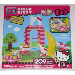 MEGA BLOKS 10913 non  SÂN CHƠI ĐÁNG YÊU bộ đồ chơi xếp lắp ráp ghép mô hình Hello Kitty ADORABLE PLAYGROUND 209 khối