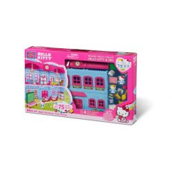 MEGA BLOKS 10893 non  TRƯỜNG HỌC bộ đồ chơi xếp lắp ráp ghép mô hình Hello Kitty SCHOOLHOUSE 80 khối
