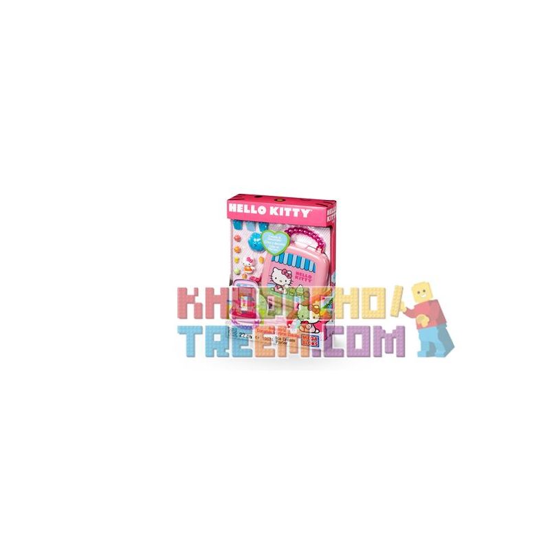 MEGA BLOKS 10874 non  CỬA HÀNG KEM bộ đồ chơi xếp lắp ráp ghép mô hình Hello Kitty ICE CREAM PARLOR 22 khối