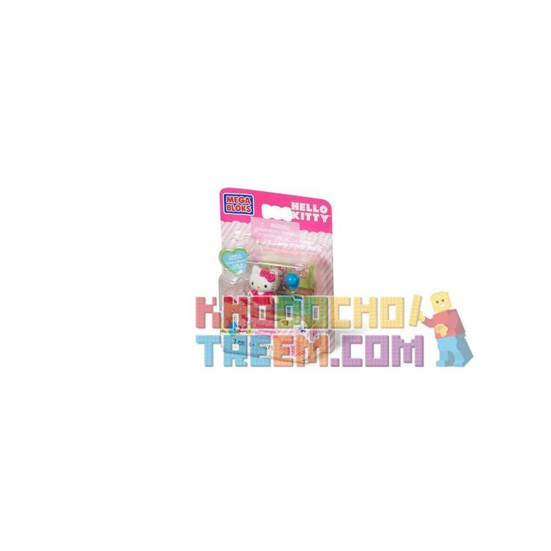 MEGA BLOKS 10871 non  THỂ DỤC bộ đồ chơi xếp lắp ráp ghép mô hình Hello Kitty GYMNASTICS 7 khối