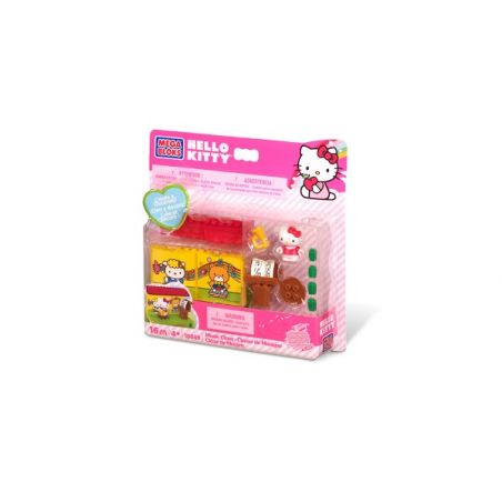 MEGA BLOKS 10849 non  LỚP HỌC ÂM NHẠC bộ đồ chơi xếp lắp ráp ghép mô hình Hello Kitty MUSIC CLASS 16 khối
