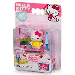 MEGA BLOKS 10813 non  NGÀY MƯA bộ đồ chơi xếp lắp ráp ghép mô hình Hello Kitty RAINY DAY 7 khối