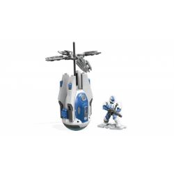 MEGA BLOKS FVK11 non  OCEAN BREAKER THẢ POD bộ đồ chơi xếp lắp ráp ghép mô hình Computer Games OPERATION OCEAN BREAKER DROP POD Trò Chơi 58 khối