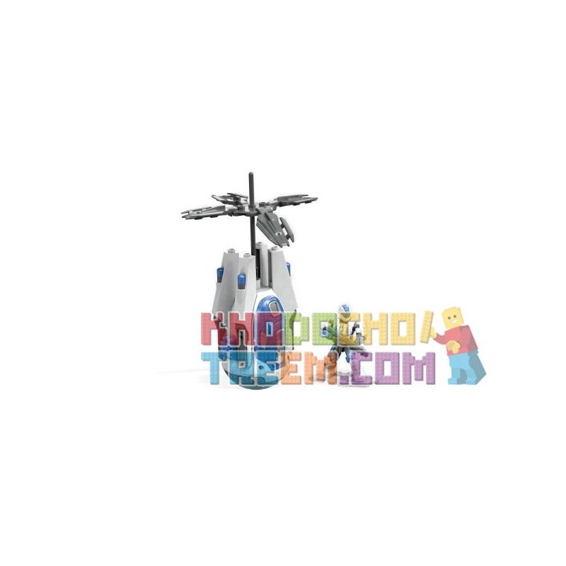 MEGA BLOKS FVK11 non  OCEAN BREAKER THẢ POD bộ đồ chơi xếp lắp ráp ghép mô hình Computer Games OPERATION OCEAN BREAKER DROP POD Trò Chơi 58 khối