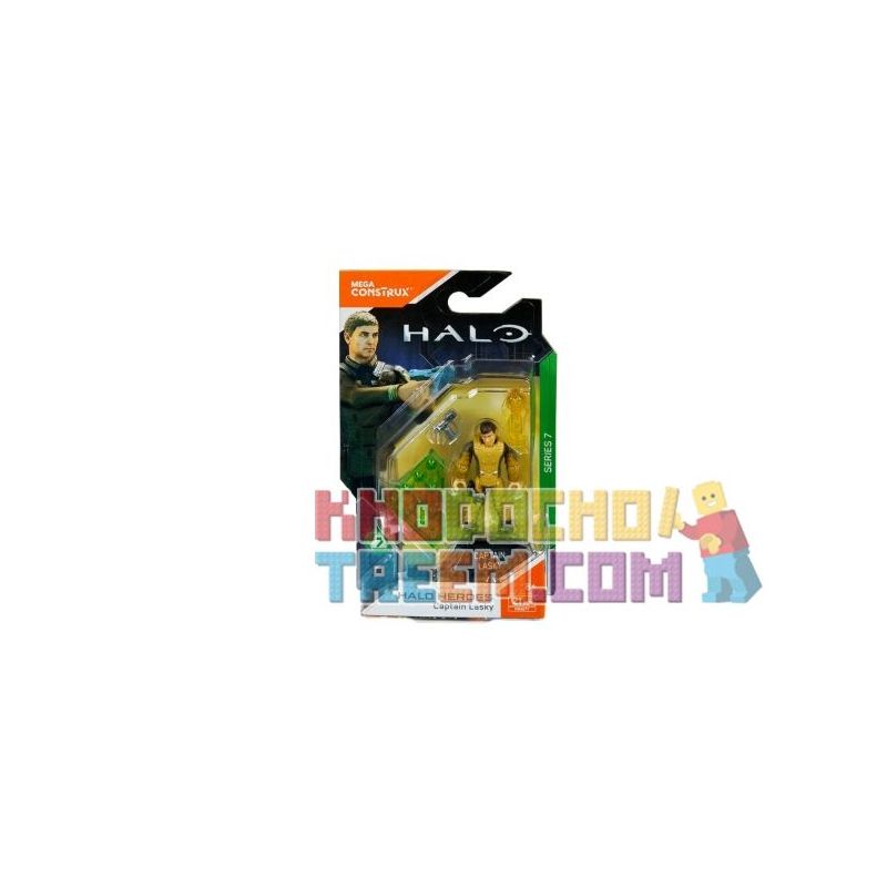 MEGA BLOKS FMM77 non  THUYỀN TRƯỞNG LASKY bộ đồ chơi xếp lắp ráp ghép mô hình Computer Games CAPTAIN LASKY Trò Chơi 21 khối