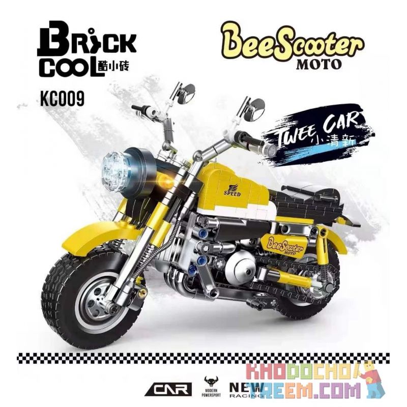 BRICKCOOL KC009 non  BIKECOTER. bộ đồ chơi xếp lắp ráp ghép mô hình  BEESCOOTER MOTO Kỹ Thuật Công Nghệ Cao Mô Hình Phương Tiện 558 khối