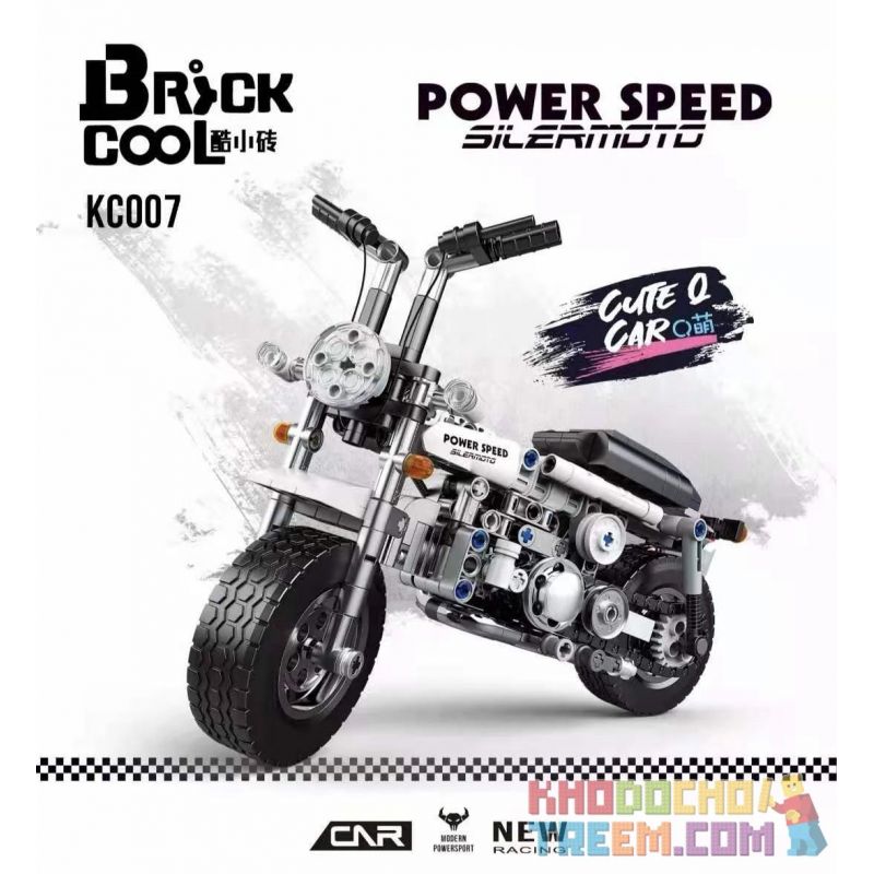 BRICKCOOL KC007 non  TỐC ĐỘ ĐIỆN SILERMOTO bộ đồ chơi xếp lắp ráp ghép mô hình  POWER SPEED SILERMOTO Kỹ Thuật Công Nghệ Cao Mô Hình Phương Tiện 441 khối