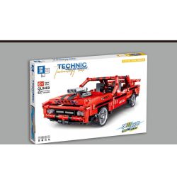 ZHEGAO QL0469 0469 non  DODGE SAU bộ đồ chơi xếp lắp ráp ghép mô hình  DODGE CHALLENGER Kỹ Thuật Công Nghệ Cao Mô Hình Phương Tiện 627 khối