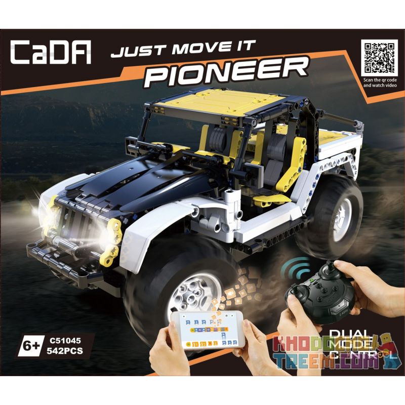 DOUBLEE CADA C51045 51045 non  XE ĐỊA HÌNH ĐIỀU KHIỂN TỪ XA TRAILBLAZER bộ đồ chơi xếp lắp ráp ghép mô hình  POINEER Kỹ Thuật Công Nghệ Cao Mô Hình Phương Tiện 542 khối