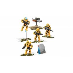 MEGA BLOKS FMM86 non  ĐỘI CỨU HỎA LÂU ĐÀI bộ đồ chơi xếp lắp ráp ghép mô hình Computer Games FIRETEAM CASTLE Trò Chơi 125 khối