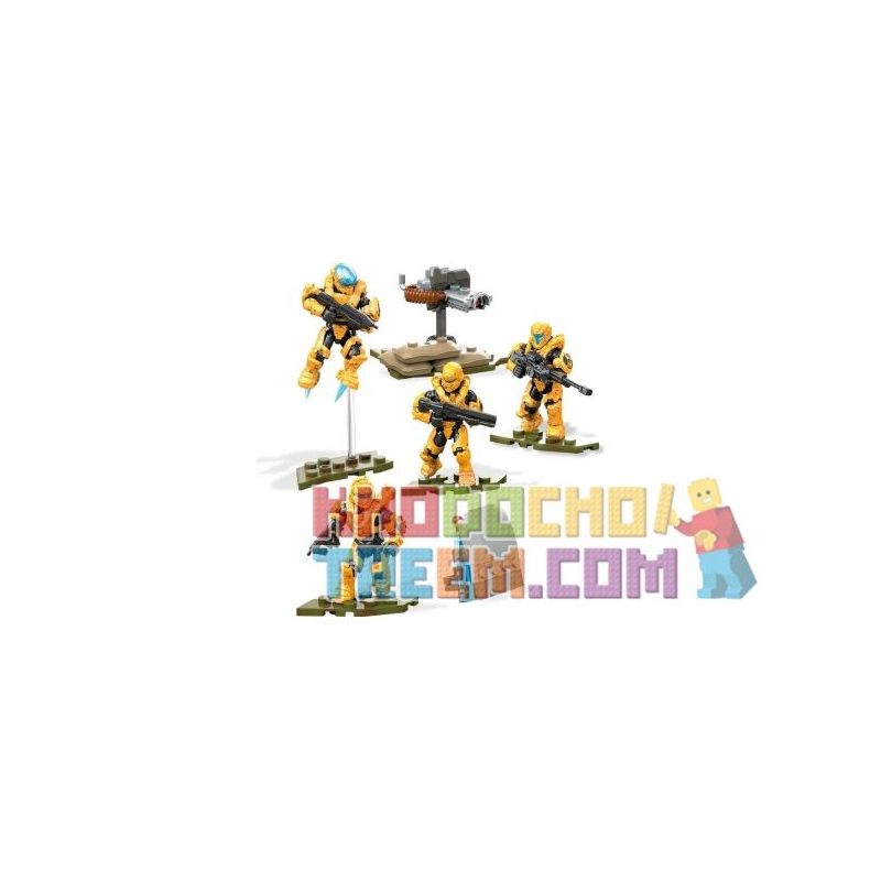 MEGA BLOKS FMM86 non  ĐỘI CỨU HỎA LÂU ĐÀI bộ đồ chơi xếp lắp ráp ghép mô hình Computer Games FIRETEAM CASTLE Trò Chơi 125 khối