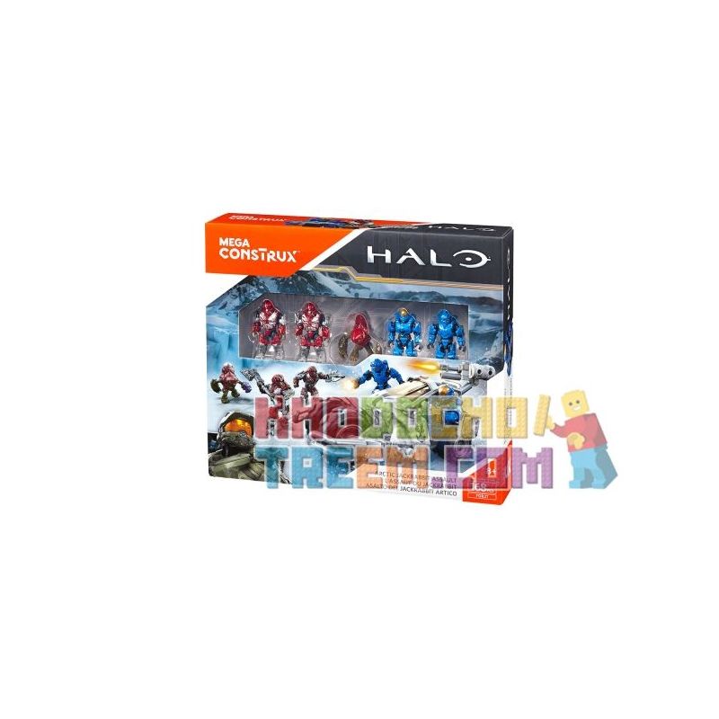 MEGA BLOKS FGR21 non  POLAR RABBIT ATTACK. bộ đồ chơi xếp lắp ráp ghép mô hình Computer Games ARCTIC JACKRABBIT ASSAULT Trò Chơi 168 khối