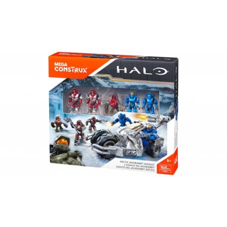 MEGA BLOKS FGR21 non  POLAR RABBIT ATTACK. bộ đồ chơi xếp lắp ráp ghép mô hình Computer Games ARCTIC JACKRABBIT ASSAULT Trò Chơi 168 khối