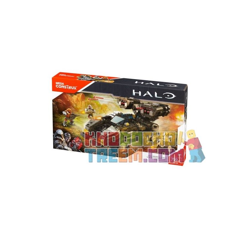 MEGA BLOKS FDY55 non  UNSC WOLVER. bộ đồ chơi xếp lắp ráp ghép mô hình Computer Games UNSC WOLVERINE CHARGE Trò Chơi 759 khối