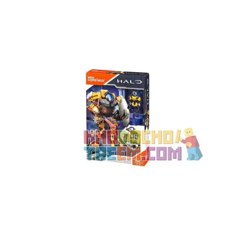 MEGA BLOKS FDY48 non  NGƯỜI KHỔNG LỒ MỘT MẮT BẢO MẬT bộ đồ chơi xếp lắp ráp ghép mô hình Computer Games CORPORATE SECURITY CYCLOPS Trò Chơi 154 khối