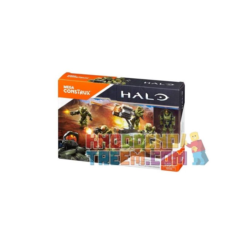 MEGA BLOKS FDY45 non  ĐỘI LỬA DAGGER bộ đồ chơi xếp lắp ráp ghép mô hình Computer Games FIRETEAM DAGGER Trò Chơi 149 khối